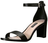 NINE WEST FOOTWEAR Femme Pruce Sandale à Talon, Noir Nappa, 39 EU