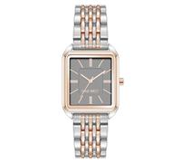 Nine West Montre bracelet femme, Gris/bicolore