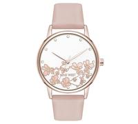 Nine West Montre pour femme avec cadran floral NW/3146, rose