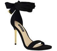 Nine West Sandales à talons Donatela pour femme, Noir 001, 35.5 EU