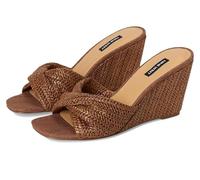 Nine West Sandales compensées Nikhil pour femme, Brun moyen 210, 36 EU