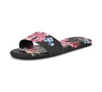 Nine West Sandales plates Lolipop pour femme, Black Scattered Rose Multi 002, 41 EU