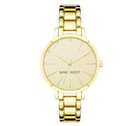 Nine West Women's Crystal Accented Bracelet Watch