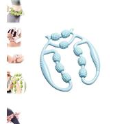 Nine Wheel Circular Leg Clamp Massager,Rodillo Relajador De Piernas,9 Wheel Circular Leg Roller,Relajador De Piernas Manual,Handheld Multifunctional Ring Roller,360° CircularLeg Neck Arm Relaxer (#A)