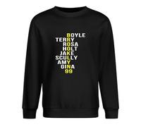 NINEAIR Brooklyn 99 Nine Nine TV Show Mens Cool Printed 100% Cotton Men Pullover Long Sleeve Crewneck Unisex Sweatshirts Black S
