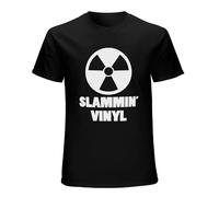 NINEAIR Slammin Vinyl Records T Shirt Rave Techno Jungle Breakbeat Hardcore Black XXL