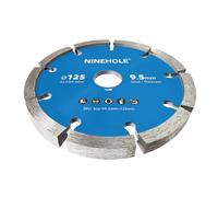 Ninehole Fraises à joints pour Maçonnerie, Chape, Crépi, Mortier, Béton et enduit, 125mm Diamètre, 9.5mm Épaisseur Disque diamant