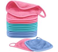 Nineigh 15 Pièces Serviettes Demaquillantes en Microfibres pour Visage, Lingette Demaquillante Lavable, Réutilisable Chiffons Démaquillants pour Toute la Peau (15 x 15cm, Multicolore)