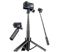 Nineigh Mini Trepied avec Perche à Selfie Telescopique 65cm | Portable Trépied de Voyage pour Caméra d'action, Compatible avec GoPro Hero 13 12 11 10 9 8, DJI Action 5 pro 4 3, Insta360