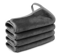 Nineigh Serviette Visage Démaquillante, Lavable Microfibre Serviette Visage 6 Pièces Chiffons Démaquillants Réutilisables pour Toute la Peau Enlever le maquillage (18 x 33cm, Gris)