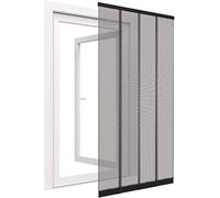 NiNeKa easy life Rideau moustiquaire à lamelles pour portes en polyester avec barrete de raccordement - Avec bande adhésif et poids cousus, Taille:100 x 220 cm