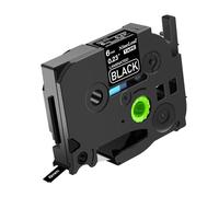 NineLeaf 1 pack de remplacement pour Brother P-touch TZe-315 TZ-315 TZe315 TZ315 AZe 6mm 0.23'' Ruban Blanc sur Noir Laminé D'étiquette Cassette pour Ptouch PT-D200 D450 D400VP D400 E300 Étiqueteuse