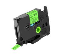 NineLeaf 1 Pack de Remplacement pour Brother P-touch TZe-D31 TZ-D31 TZeD31 TZD31 AZe 12mm 0.47'' Ruban Noir sur Vert Fluo Laminé D'étiquette pour Ptouch PT-D200 D450 D400VP D400 E300 Étiqueteuse