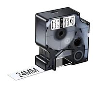 NineLeaf 1 Pack Remplacement pour Dymo D1 53713 S0720930 A53713 24mm x 7m 0.94'' 1 pouce Ruban D'Étiquette Noir sur Blanc pour LabelManager 300 400 450 500TS 450D PC II PnP Label Writer 400/450 Duo