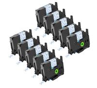 NineLeaf 10x Compatible for Brother TZe-133 Transparent Ruban D'Étiquette