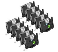 NineLeaf 10x Compatible for Brother TZe-M931 Ruban Argenté Mat D'étiquette