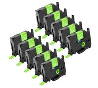 NineLeaf 10x Compatible for Brother TZe-MQG35 Ruban Vert Citron D'étiquette