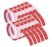 NineLeaf 10x Compatible pour Dymo 520102 9mm Gaufrage en Plastique Ruban