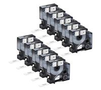 NineLeaf 10x Ruban Clear 45010 pour Étiqueteuse Compatible avec Dymo D1