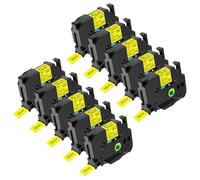 NineLeaf 10x Ruban de Compatible pour Brother P-Touch TZe-661 TZ-661 TZe661 TZ661 AZe 36mm 1,4'' Laminé Cassette d'étiquettes Noir sur Jaune pour étiqueteuse Ptouch PT-9200PC PT-9400 PT-9500PC