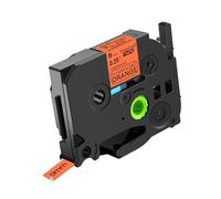 NineLeaf 1x Compatible for Brother TZe-B21 Orange Fluo Ruban D'étiquette