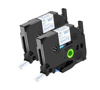 NineLeaf 2 pack de remplacement pour Brother P-touch TZe-243 TZ-243 TZe243 TZ243 AZe 18mm 0.7'' Ruban Bleu sur blanc Laminé D'étiquette Cassette Recharge Ptouch PT-D600VP E500VP E550WVP Étiqueteuse