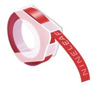 NineLeaf 20x Compatible pour Dymo 520102 9mm Gaufrage en Plastique Ruban