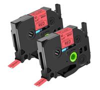 NineLeaf 2x Compatible for Brother P-Touch TZe-431 Rouge Ruban D'Étiquette