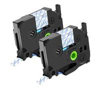 NineLeaf 2x Compatible for Brother TZ TZe-133 Transparent Ruban D'Étiquette