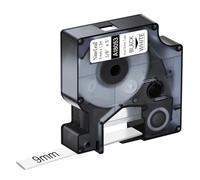 NineLeaf 30x Compatible Dymo Rhino Gaine Thermorétractable 9mm 18053 Blanc