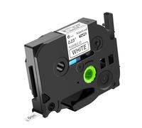 NineLeaf 30x Compatible for Ruban Brother 6mm TZe-FX211 Blanc D'Étiquette
