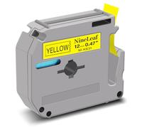 NineLeaf 30x Ruban MK631 Noir sur Jaune 12mm Compatible avec Brother Ptouch