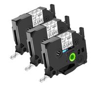 NineLeaf 3x Compatible for Brother TZe-131 Transparent Ruban D'Étiquette