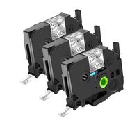 NineLeaf 3x Compatible for Brother TZe-M931 Ruban Argenté Mat D'étiquette