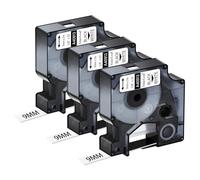 NineLeaf 3x Ruban Blanc 40913 pour Étiqueteuse Compatible avec Dymo D1