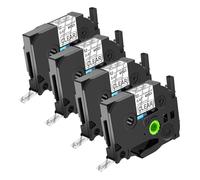NineLeaf 4x Compatible for Brother TZe-131 Transparent Ruban D'Étiquette