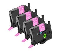 NineLeaf 4x Compatible for Brother TZe-MQP35 Ruban Berry Rose D'étiquette