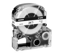 NineLeaf 50PK Compatible avec la bande de l'étiqueteuse LW 24mm 0,94" LK-6WBN SS24KW LC-6WBN9 LK Noir sur Blanc pour LabelWorks LW600P LW700 LW900 LW1000P LW-PX400 LW-PX750, KingJim