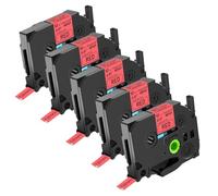 NineLeaf 5x Compatible for Brother P-Touch TZe-431 Rouge Ruban D'Étiquette