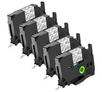 NineLeaf 5x Compatible for Brother TZe-111 Transparent Ruban D'Étiquette