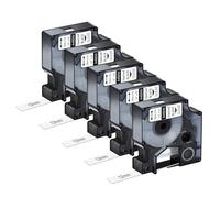 NineLeaf 5x Ruban Clear 45010 pour Étiqueteuse Compatible avec Dymo D1