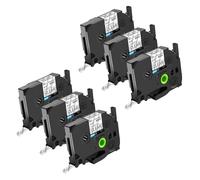NineLeaf 6x Compatible for Brother TZe-131 Transparent Ruban D'Étiquette