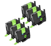 NineLeaf 6x Compatible for Brother TZe-MQG35 Ruban Vert Citron D'étiquette