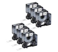 NineLeaf 6x Ruban Clear 45010 pour Étiqueteuse Compatible avec Dymo D1