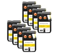NineLeaf 8x Compatible Dymo 1868772 19mm Multi-usages Ruban D'étiquettes