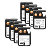 NineLeaf 8x Compatible Dymo 1868806 12mm Multi-usages Ruban D'étiquettes