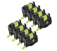 NineLeaf 8x Compatible for Brother TZe-C51 Jaune Fluo Ruban D'étiquette