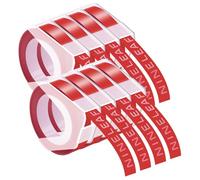 NineLeaf 8x Compatible pour Dymo 520102 9mm Gaufrage en Plastique Ruban