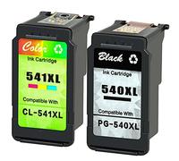 NineLeaf Cartouches d'encre Remanufacturées Compatible pour Canon PG-540XL CL-541XL PG-540 XL CL-541 XL Pixma MG3650 MG4250 MG3250 MX535 MG3550 MX475 MG3500 MG3600 MG3150 MG2250 1 Noir, 1 Couleur