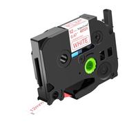 NineLeaf Compatible pour Brother P-touch 12mm 0.47'' TZe-232 TZe232 TZ-232 TZ232 TZE Ruban Rouge sur Blanc Laminé D'étiquette Recharge pour Ptouch PT-Cube D200 D210 D450 D400VP D400 Étiqueteuse